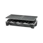 Rommelsbacher RCS 1350 Επιτραπέζια Ηλεκτρική Ψησταριά Raclette Λείας και Αυλακωτής Πλάκας 1350W με Ρυθμιζόμενο Θερμοστάτη 48.5x23.3εκ.