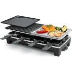 Rommelsbacher RCS 1350 Επιτραπέζια Ηλεκτρική Ψησταριά Raclette Λείας και Αυλακωτής Πλάκας 1350W με Ρυθμιζόμενο Θερμοστάτη 48.5x23.3εκ. - Image 3