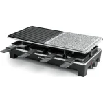 Rommelsbacher RCS 1350 Επιτραπέζια Ηλεκτρική Ψησταριά Raclette Λείας και Αυλακωτής Πλάκας 1350W με Ρυθμιζόμενο Θερμοστάτη 48.5x23.3εκ. - Image 4