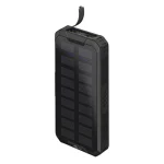 Goobay 53934 Ηλιακό Power Bank 20000mAh 18W με 2 Θύρες USB-A και Θύρα USB-C Power Delivery Μαύρο