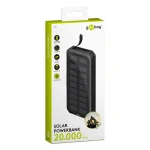 Goobay 53934 Ηλιακό Power Bank 20000mAh 18W με 2 Θύρες USB-A και Θύρα USB-C Power Delivery Μαύρο - Image 2