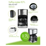 Adler AD-4407 Καφετιέρα Φίλτρου 550W Silver AD 4407 - Image 9