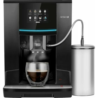 Teesa Aroma 800 Αυτόματη Μηχανή Espresso 1500W Πίεσης 19bar με Μύλο Άλεσης Μαύρη TSA4008