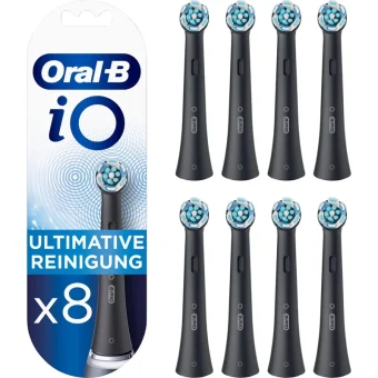 Oral-B iO Ultimate Clean Ανταλλακτικές Κεφαλές για Ηλεκτρική Οδοντόβουρτσα Black 8τμχ 4210201434832