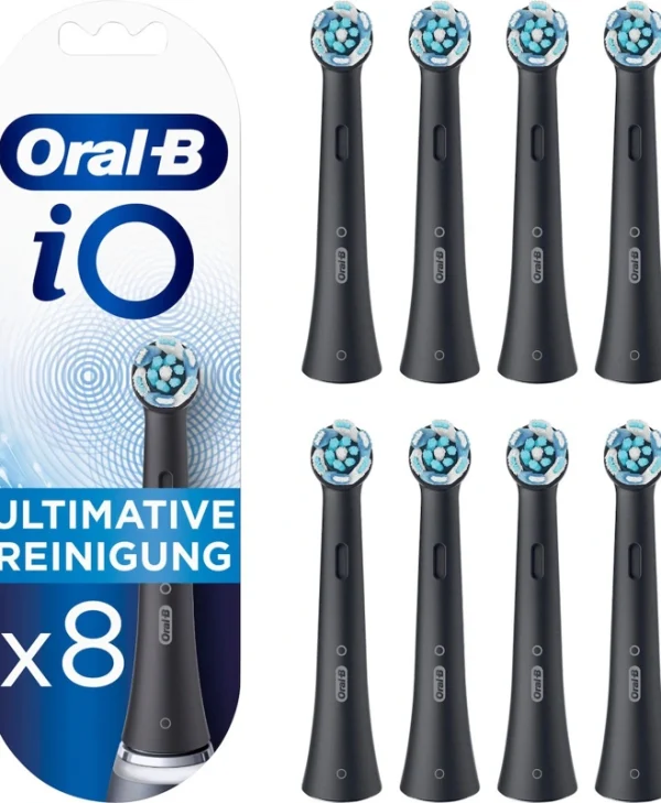 Oral-B iO Ultimate Clean Ανταλλακτικές Κεφαλές για Ηλεκτρική Οδοντόβουρτσα Black 8τμχ 4210201434832