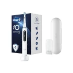 Oral-B IO Series 5 Ηλεκτρική Οδοντόβουρτσα με Χρονομετρητή, Αισθητήρα Πίεσης και Θήκη Ταξιδίου Λευκή 415060 - Image 4