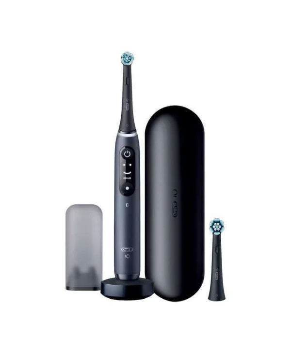 Oral-B iO Series 8N Ηλεκτρική Οδοντόβουρτσα με Χρονομετρητή, Αισθητήρα Πίεσης και Θήκη Ταξιδίου Black Onyx 408567