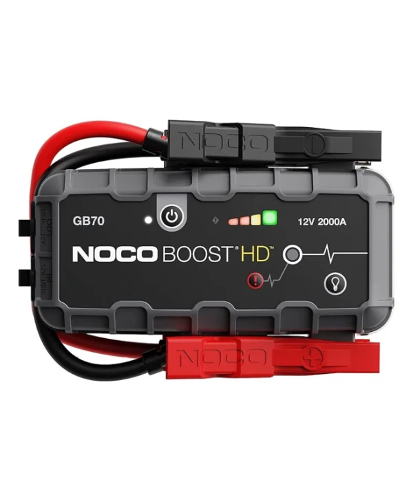 Noco Boost Gb70 Hd Ultrasafe Φορητός Εκκινητής Μπαταρίας Αυτοκινήτου 2000A με Power Bank / USB 12V GB70