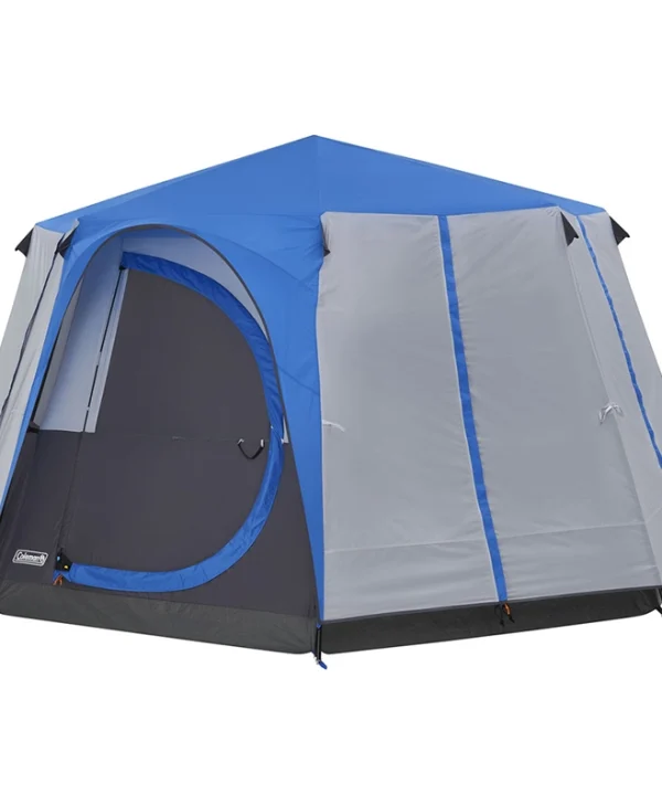 Coleman Octagon 8 Σκηνή Camping Μπλε με Διπλό Πανί 3 Εποχών για 8 Άτομα 396x396x225εκ. 2000030279