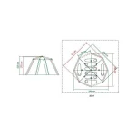 Coleman Octagon 8 Σκηνή Camping Μπλε με Διπλό Πανί 3 Εποχών για 8 Άτομα 396x396x225εκ. 2000030279 - Image 3