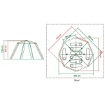 Coleman Octagon 8 Σκηνή Camping Μπλε με Διπλό Πανί 3 Εποχών για 8 Άτομα 396x396x225εκ. 2000030279 - Image 5