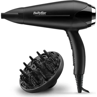 Babyliss Turbo Smooth Ionic Πιστολάκι Μαλλιών με Φυσούνα 2200W D572DE