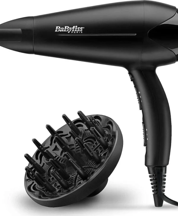 Babyliss Turbo Smooth Ionic Πιστολάκι Μαλλιών με Φυσούνα 2200W D572DE
