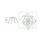 Coleman Octagon 8 Σκηνή Camping Πορτοκαλί με Διπλό Πανί 3 Εποχών για 8 Άτομα 396x396x208εκ. 2000019550 - Image 7