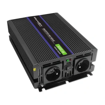 Qoltec Inverter Αυτοκινήτου Τροποποιημένου Ημιτόνου 3000W για Μετατροπή 12V DC σε 230V AC 51927