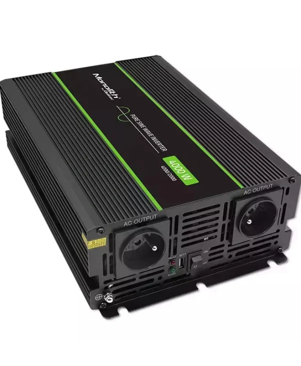 Qoltec Inverter Αυτοκινήτου Καθαρού Ημιτόνου 4000W για 12V DC 51939