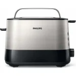 Philips Φρυγανιέρα 2 Θέσεων 1000W Μαύρη HD2637/90