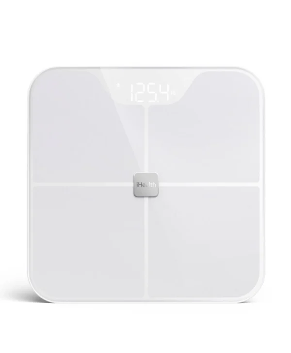 iHealth Fit HS2S Smart Ζυγαριά 185kg με Λιπομετρητή & Bluetooth Λευκή