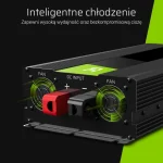 Green Cell Inverter Αυτοκινήτου Καθαρού Ημιτόνου 1500W για Μετατροπή 24V DC σε 230V AC με 1xUSB INV19 - Image 3