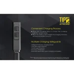 NiteCore Επαναφορτιζόμενος Φακός LED IP67 με Μέγιστη Φωτεινότητα 720lm TIP2 Ενσωματωμένη - Image 5