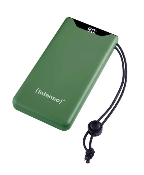 Intenso F10000 Power Bank 10000mAh 20W με Θύρα USB-A και Θύρα USB-C Quick Charge 3.0 Πράσινο 7332037