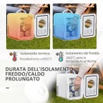 HomCom Φορητό Ψυγείο Ηλεκτρικό 4lt Λευκό C00-022V90 - Image 3