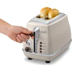 De'Longhi Icona Vintage Φρυγανιέρα 2 Θέσεων 900W Μπεζ CTOV 2103.BG - Image 7