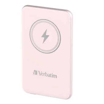Verbatim Charge 'n' Go MagSafe Power Bank 5000mAh με Θύρα USB-C Power Delivery Ροζ 32243