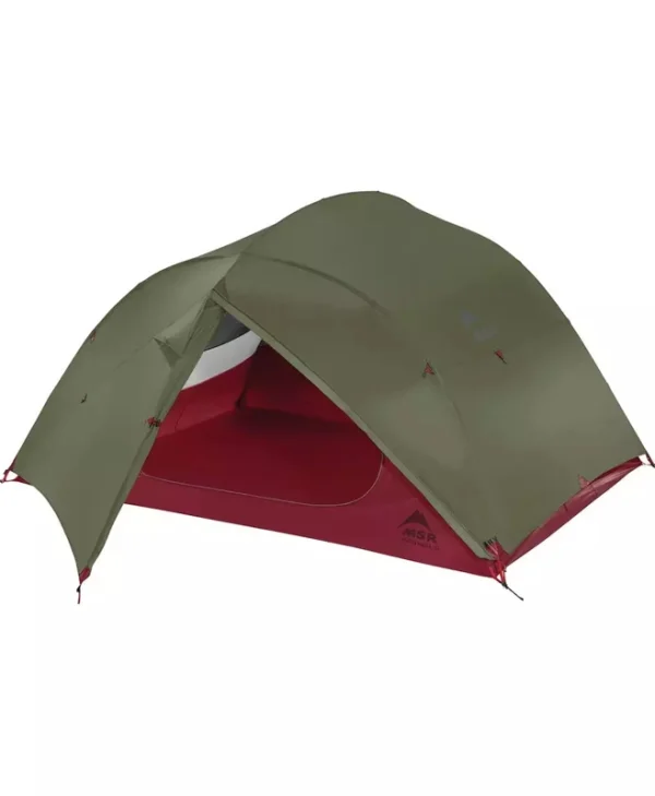 MSR Mutha Hubba NX Καλοκαιρινή Σκηνή Camping Ορειβασίας Χακί με Διπλό Πανί για 3 Άτομα Αδιάβροχη 1200mm 213x172x112εκ. 19231004