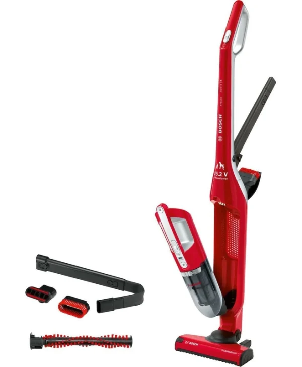 Bosch BBH3ZOO28 Επαναφορτιζόμενη Σκούπα 2 σε 1 Stick & Χειρός 25.2V Κόκκινη