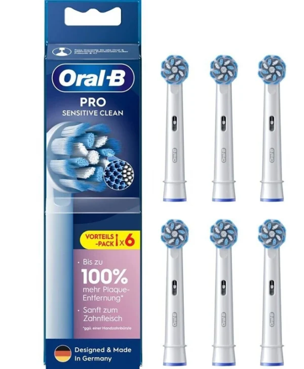 Oral-B Pro Sensitive Clean Ανταλλακτικές Κεφαλές για Ηλεκτρική Οδοντόβουρτσα BRA-860717 6τμχ