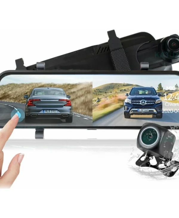 MBG HS900 Pro Σετ Καθρέπτης με Κάμερα DVR Αυτοκινήτου 1440P με Οθόνη 10" Wi-Fi & Κάμερα Οπισθοπορείας