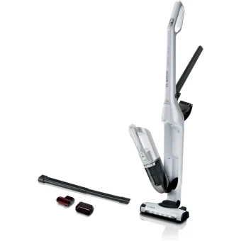 Bosch Επαναφορτιζόμενη Σκούπα 2 σε 1 Stick & Χειρός 25.2V Ασημί BBH3ALL28