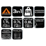 Neo Tools Κατσαρόλα για Camping 1.7lt 63-145 - Image 3