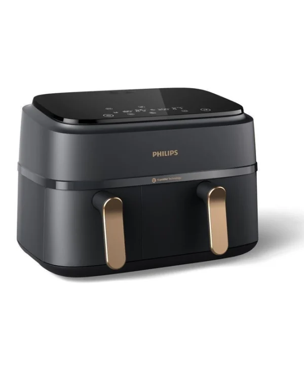 Philips Air Fryer με Διπλό Αποσπώμενο Κάδο 9lt Μαύρο NA352/00