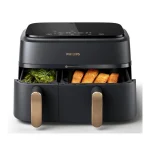 Philips Air Fryer με Διπλό Αποσπώμενο Κάδο 9lt Μαύρο NA352/00 - Image 4
