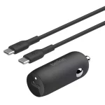 Belkin Φορτιστής Αυτοκινήτου 30W Γρήγορης Φόρτισης με μία Θύρα: 1xType-C μαζί με Καλώδιο Type-C Καφέ Χρώμα CCA004BT1MBK-B6 - Image 8