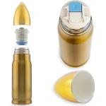 Froster Μπουκάλι Θερμός Ανοξείδωτο / Πλαστικό 500ml Brass GAD03007 - Image 3