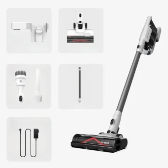 Tineco A30S Plus Επαναφορτιζόμενη Σκούπα 2 σε 1 Stick & Χειρός Λευκή 26242
