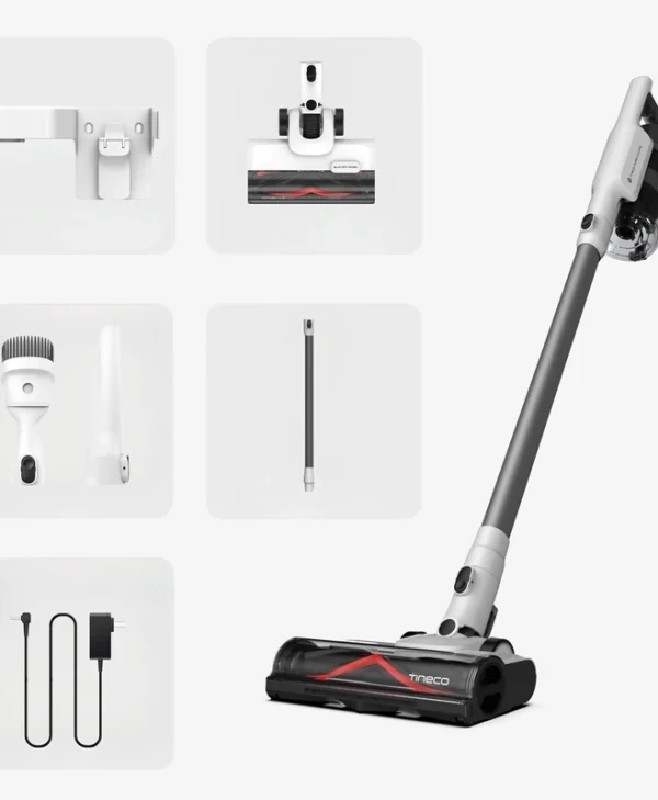Tineco A30S Plus Επαναφορτιζόμενη Σκούπα 2 σε 1 Stick & Χειρός Λευκή 26242