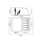 Coleman Σκηνή Camping Τούνελ Μπλε για 5 Άτομα 2212434 - Image 8