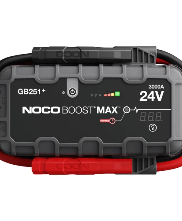 Noco Boost Max UltraSafe Φορητός Εκκινητής Μπαταρίας Αυτοκινήτου 3000A με Power Bank / USB / Φακό 24V 3000A GB251
