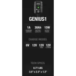 Noco Genius1 Φορτιστής & Συντηρητής Μπαταρίας Αυτοκινήτου 6/12V GENIUS1EU - Image 10