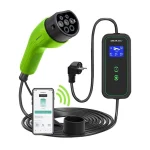 Qoltec Φορητός Μονοφασικός Σταθμός Φόρτισης 3.5kW με Ενσωματωμένο Καλώδιο Type 2 (52476)