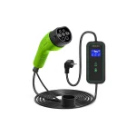 Qoltec Φορητός Μονοφασικός Σταθμός Φόρτισης 3.5kW με Ενσωματωμένο Καλώδιο Type 2 (52476) - Image 2