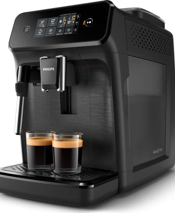 Philips Series 1200 Αυτόματη Μηχανή Espresso 1500W Πίεσης 15bar με Μύλο Άλεσης Μαύρη EP1220/00