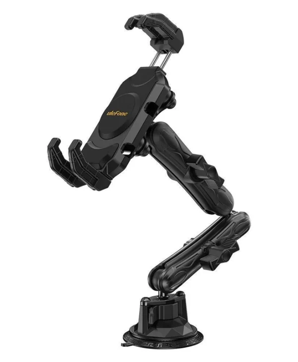 Ulefone Armor Mount Βάση Κινητού Αυτοκινήτου με Ρυθμιζόμενα Άγκιστρα Μαύρη UF-AMMAX