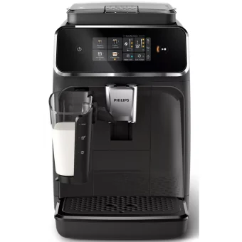 Philips Series 2300 Αυτόματη Μηχανή Espresso 1500W Πίεσης 15bar για Cappuccino με Μύλο Άλεσης Μαύρη EP2334/10