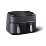 Philips 3000 Series Air Fryer με Διπλό Αποσπώμενο Κάδο 9lt Μαύρο NA351/00