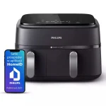 Philips 3000 Series Air Fryer με Διπλό Αποσπώμενο Κάδο 9lt Μαύρο NA351/00 - Image 2